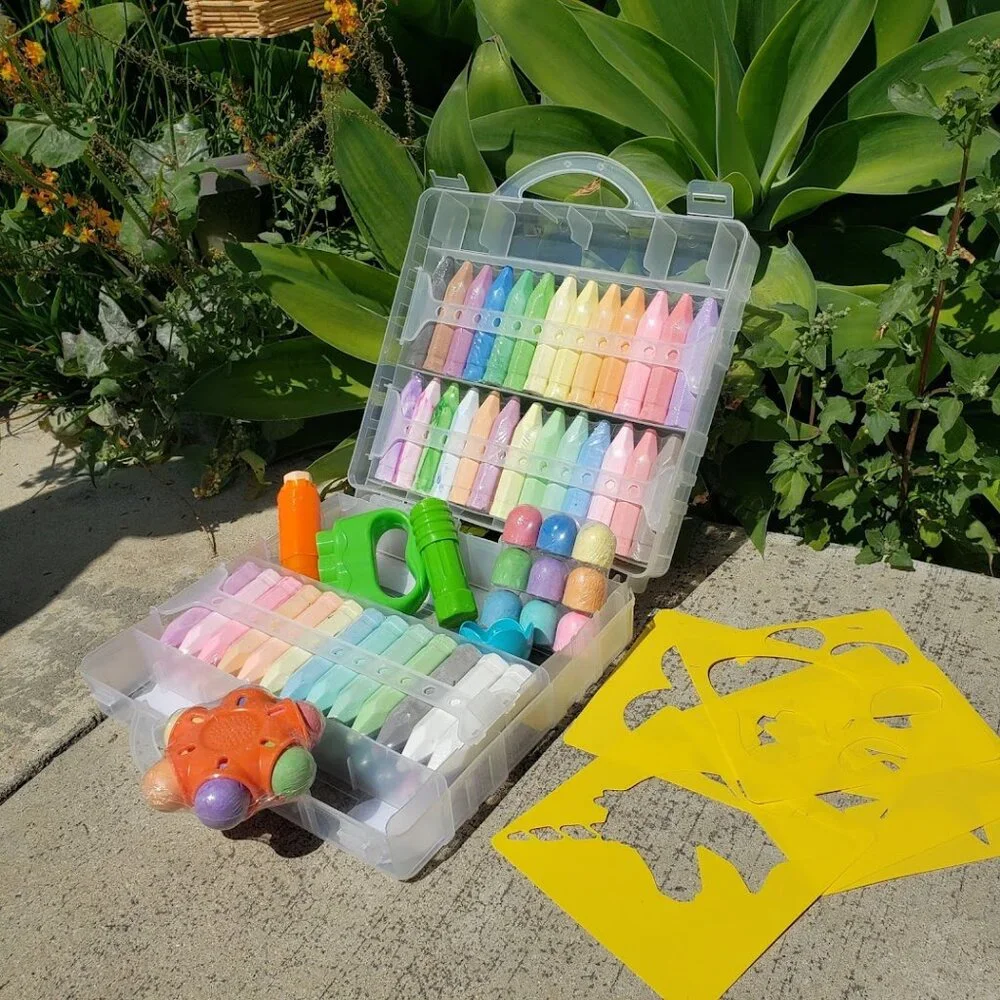 NEW 80 Piece Sidewalk Chalk Toddler School Supplies Arts and Crafts Art Supplies